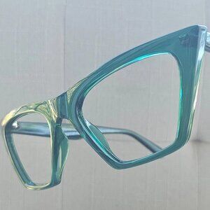 Zenni Women Glasses Frame Green Tone Eye Wear Eyeglasses Frame only
